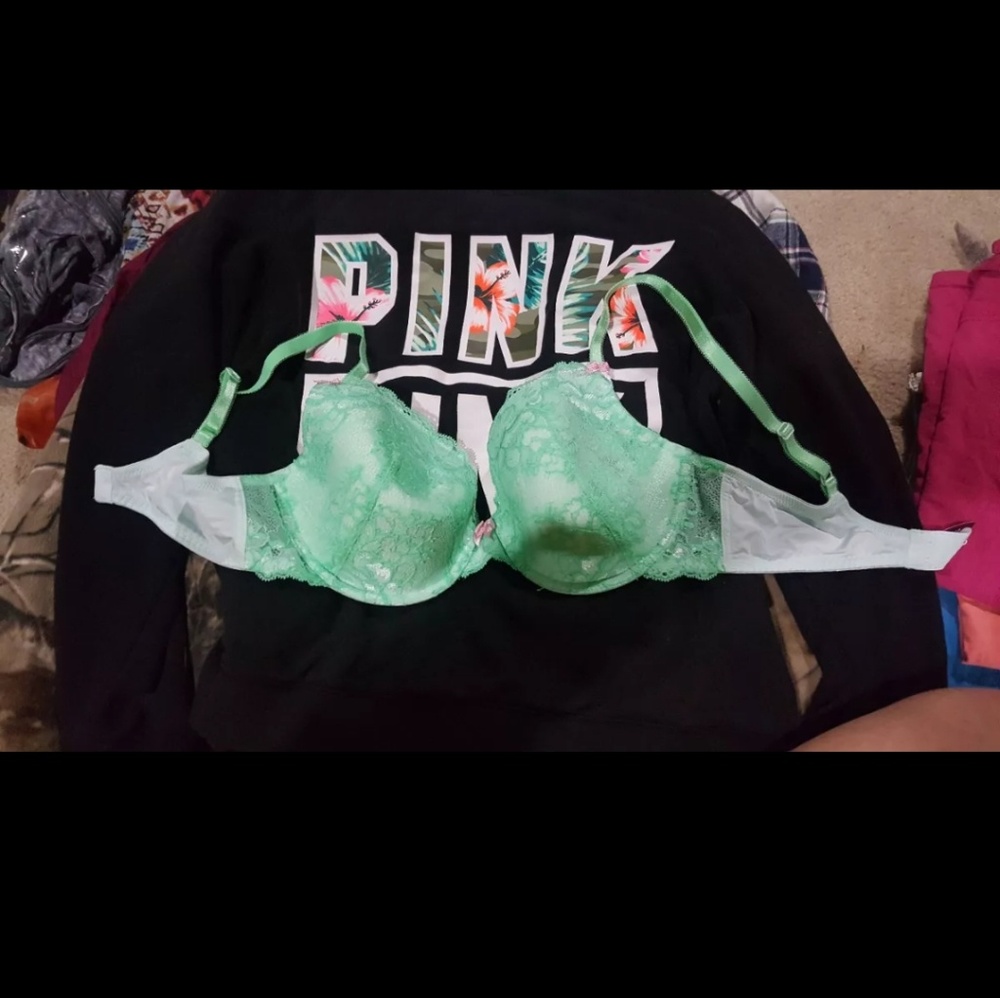 green lace adore me bra